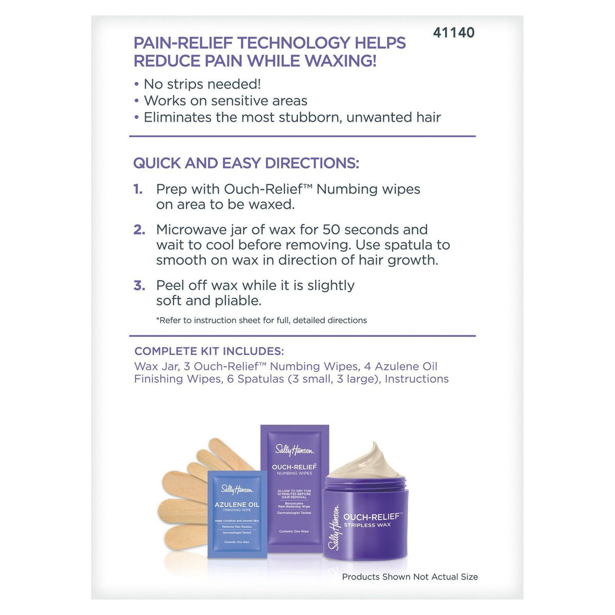 Ouch-Relief Stripless Hard Wax kit - US 9109